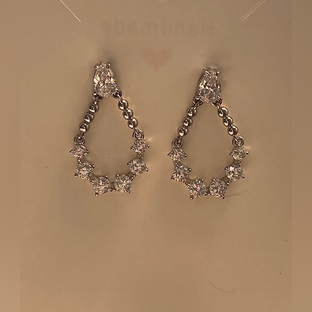 Elegant Teardrop Crystal Earrings